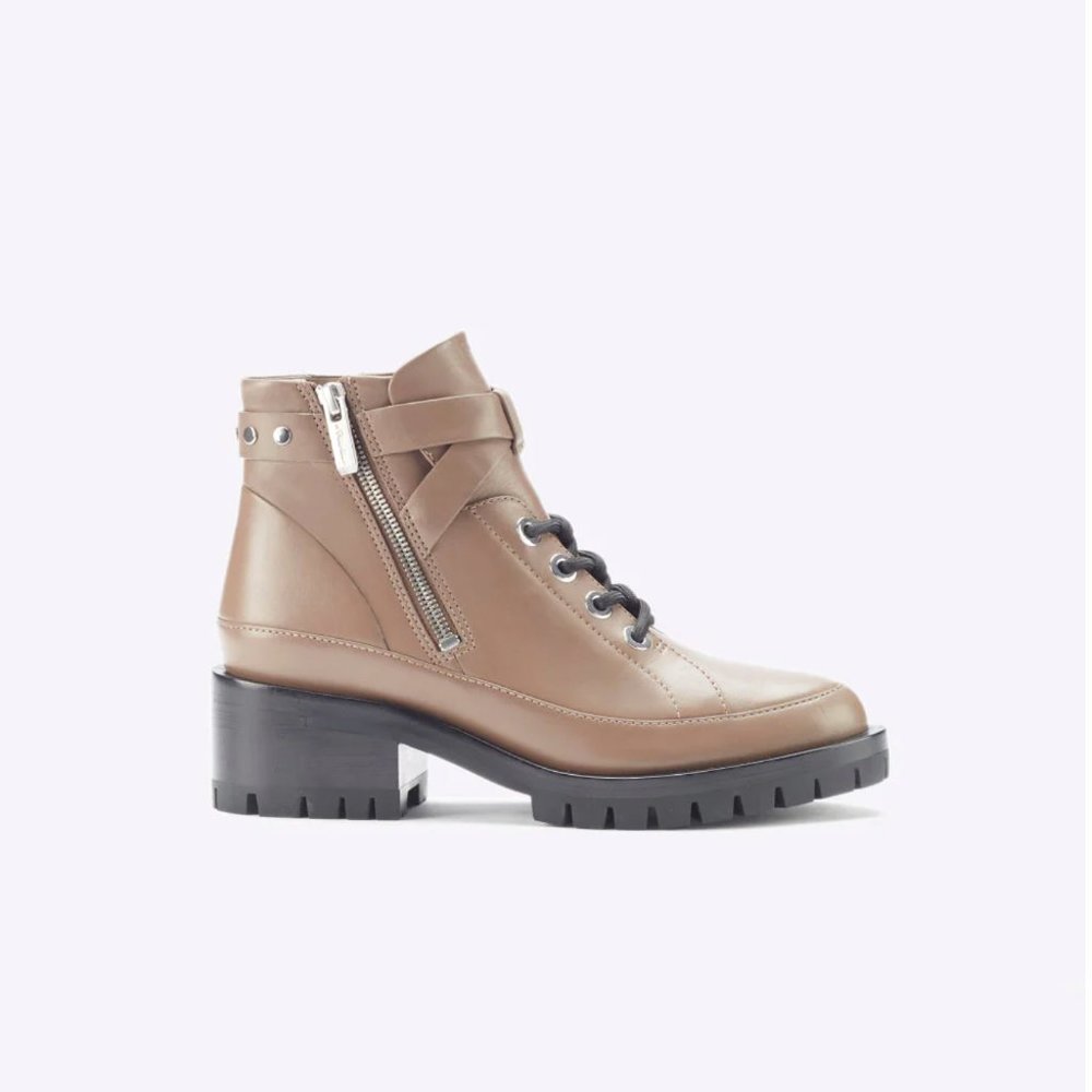 BRAND NEW 3.1 Phillip Lim Hayett  50MM Lace Up Boot in Taupe sz 39